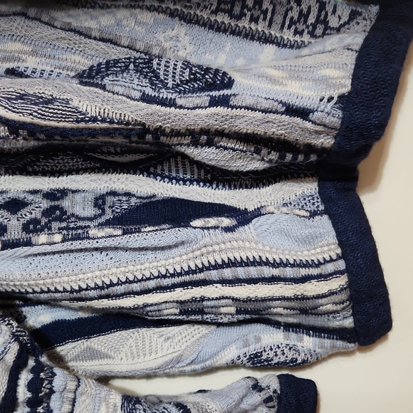 Coogi Australian XL Casmere Silk Pullover Tones of Blue Sweater Vintage 90s - Picture 7 of 12